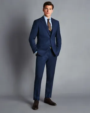 Indigo Blue Slim Fit Ultimate Performance Birdseye Suit Jacket