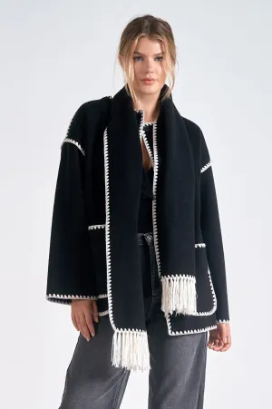 Julie Contrast Trim Jacket