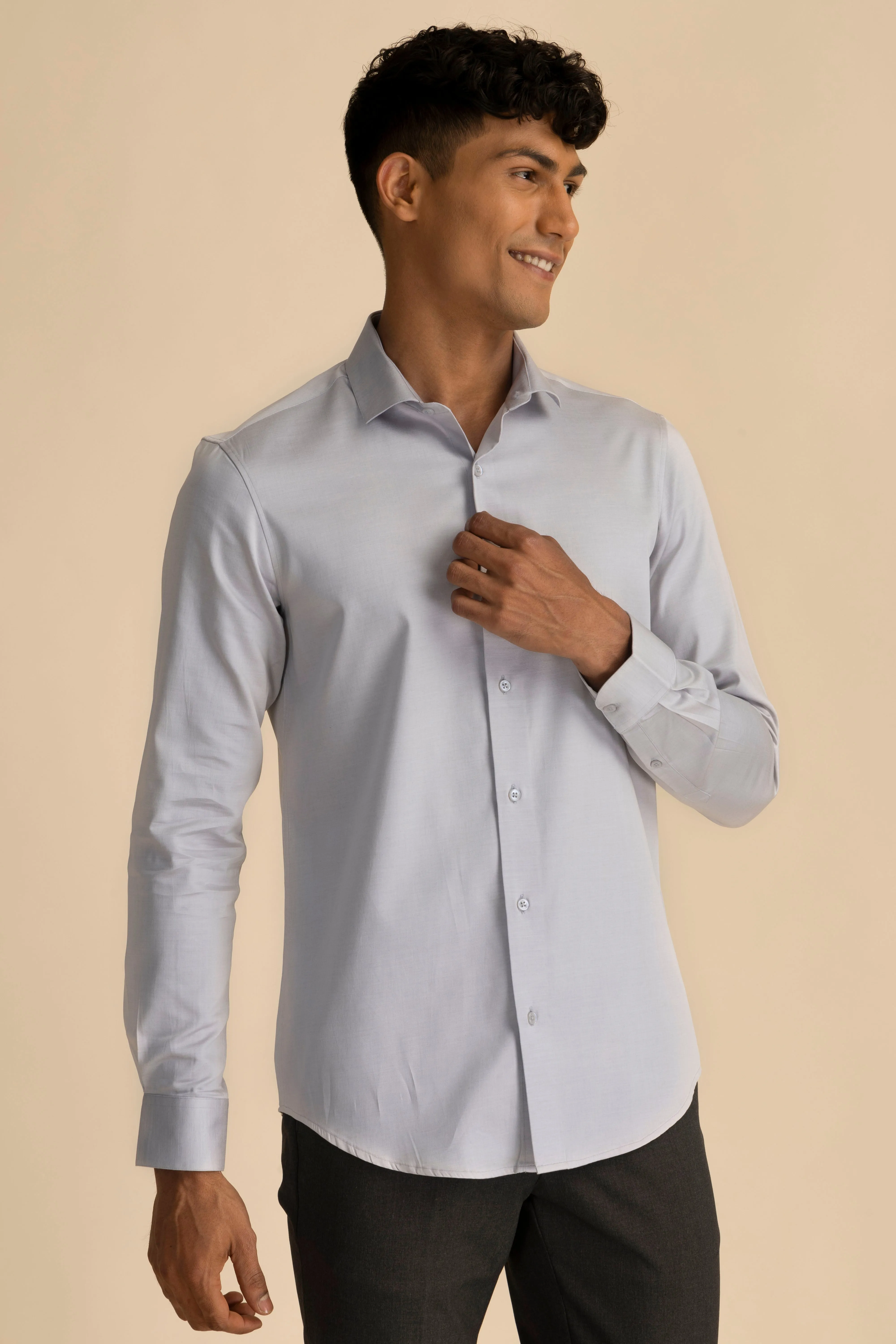 Light Grey Melange Shirt