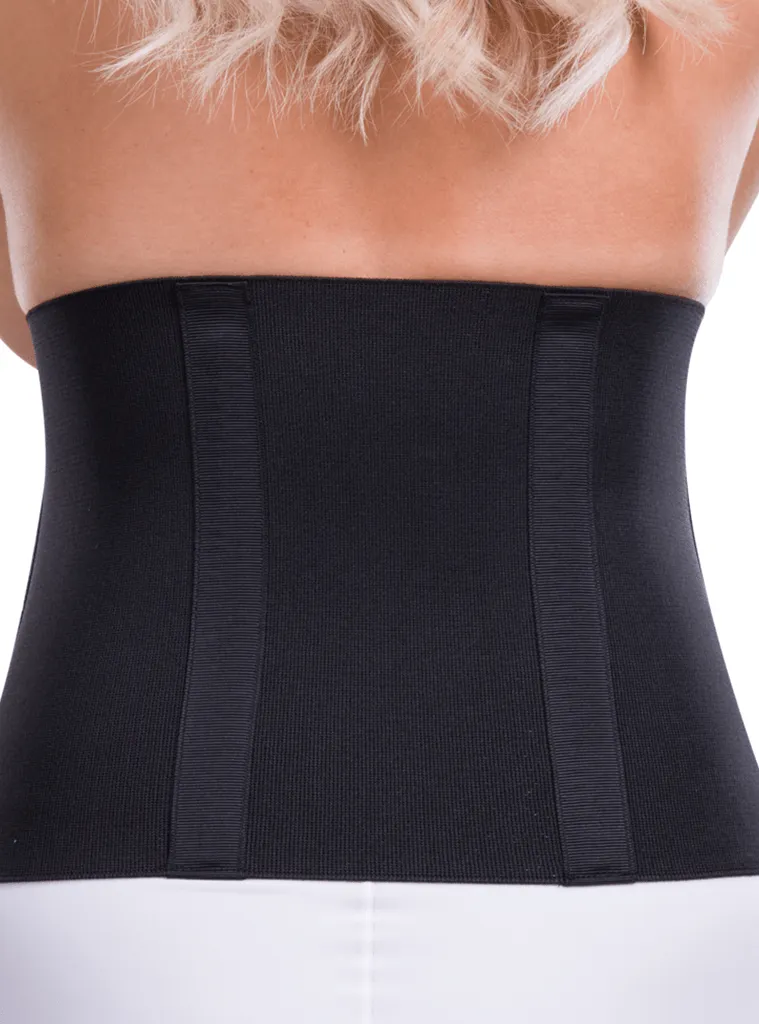 Lipoelastic Kpress 9 inch- Unisex abdominal binder - 2 adjustable cross panels