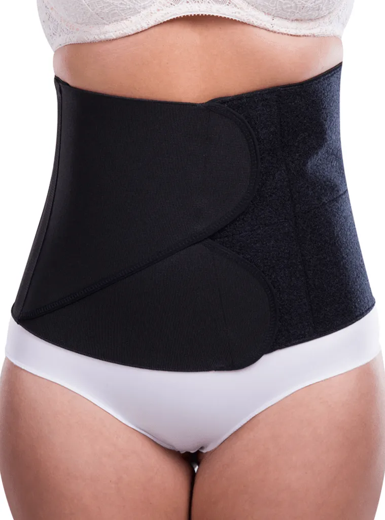 Lipoelastic Kpress 9 inch- Unisex abdominal binder - 2 adjustable cross panels