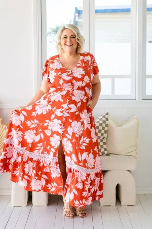 Louisa Maxi Dress in Flores