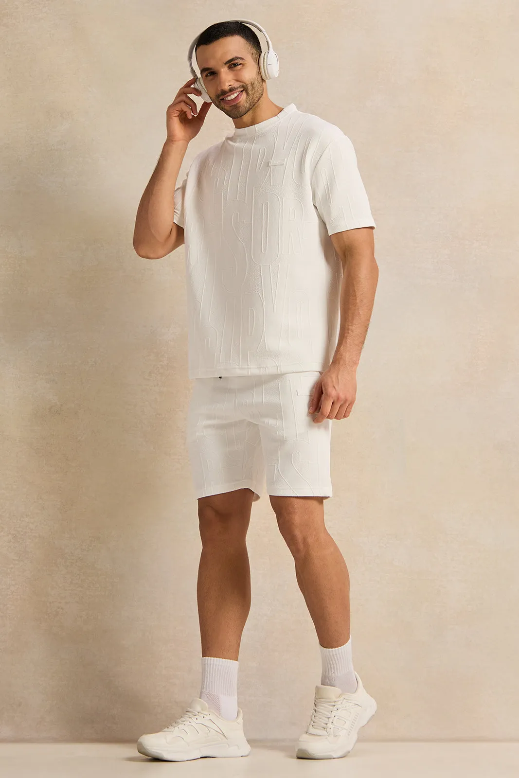 Men White Shorts