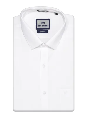 Mens Cotton Smart Fit White Shirt Thunder