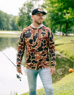 Men's Old School Camo Performance Hoodies