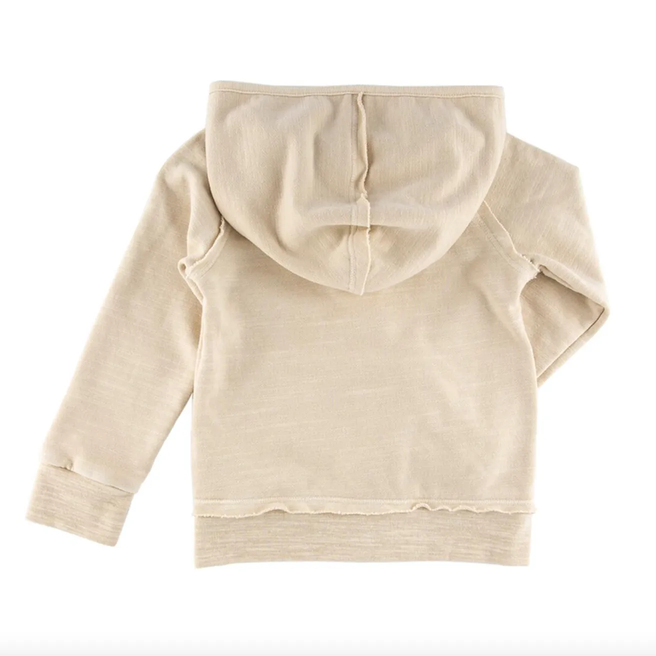 Miki Miette - Boys Indigo Zip Hoodie in Oatmeal