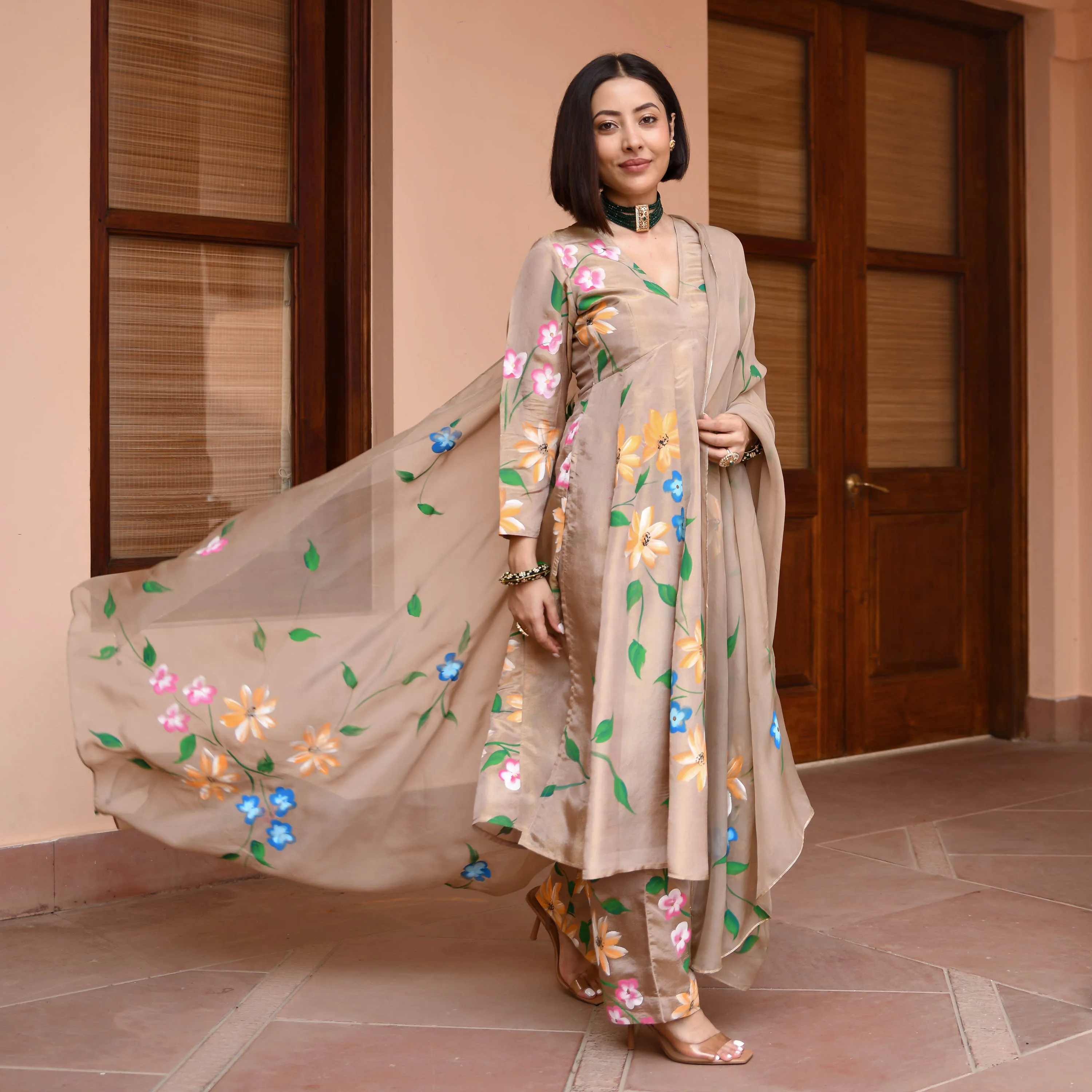 Nitya Tissue Silk Suit set