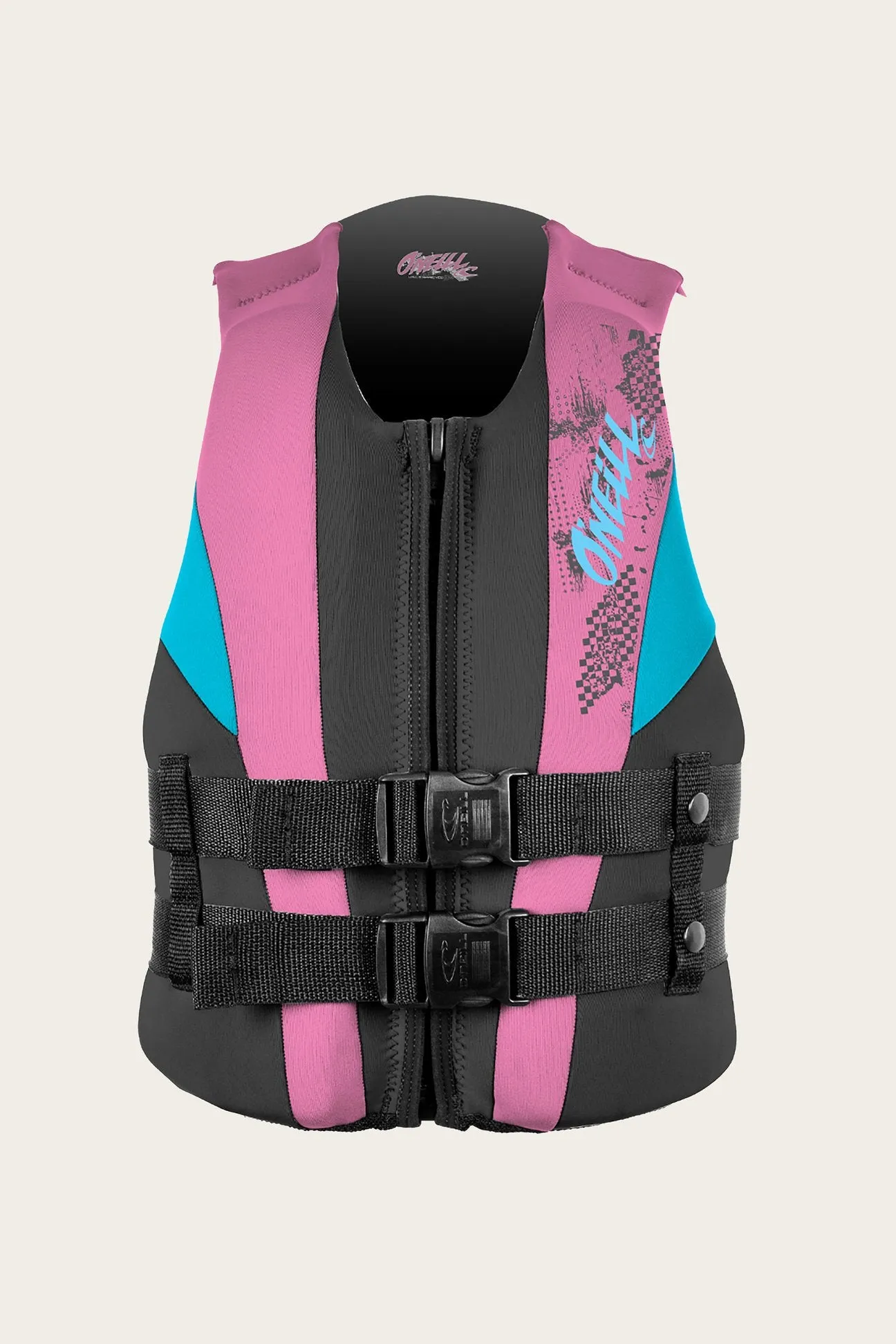 O'neill Child Reactor FZ CGA Neo Vest Pink