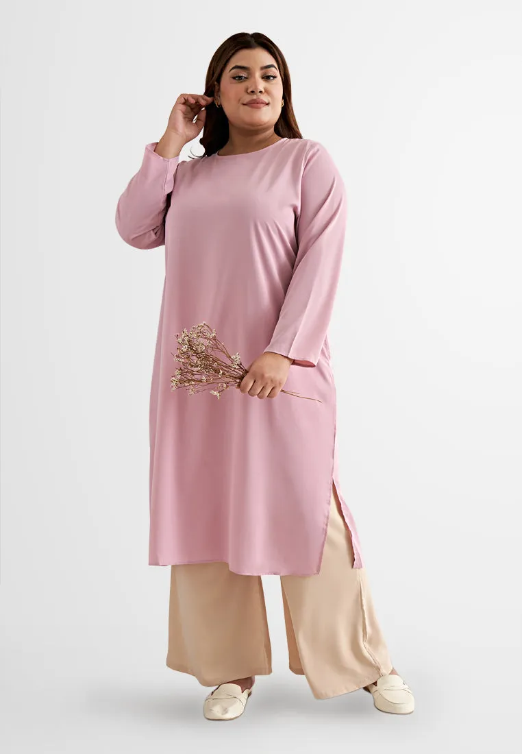 Palmira Smooth Wide Leg Pants - Pink