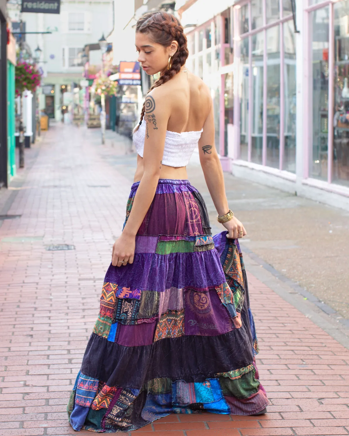 Patchwork Maxi Skirt