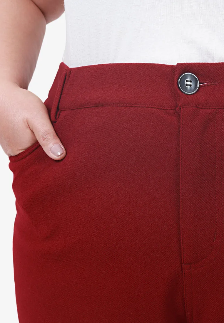 Paulie Premium Ironless Work Pants - Maroon