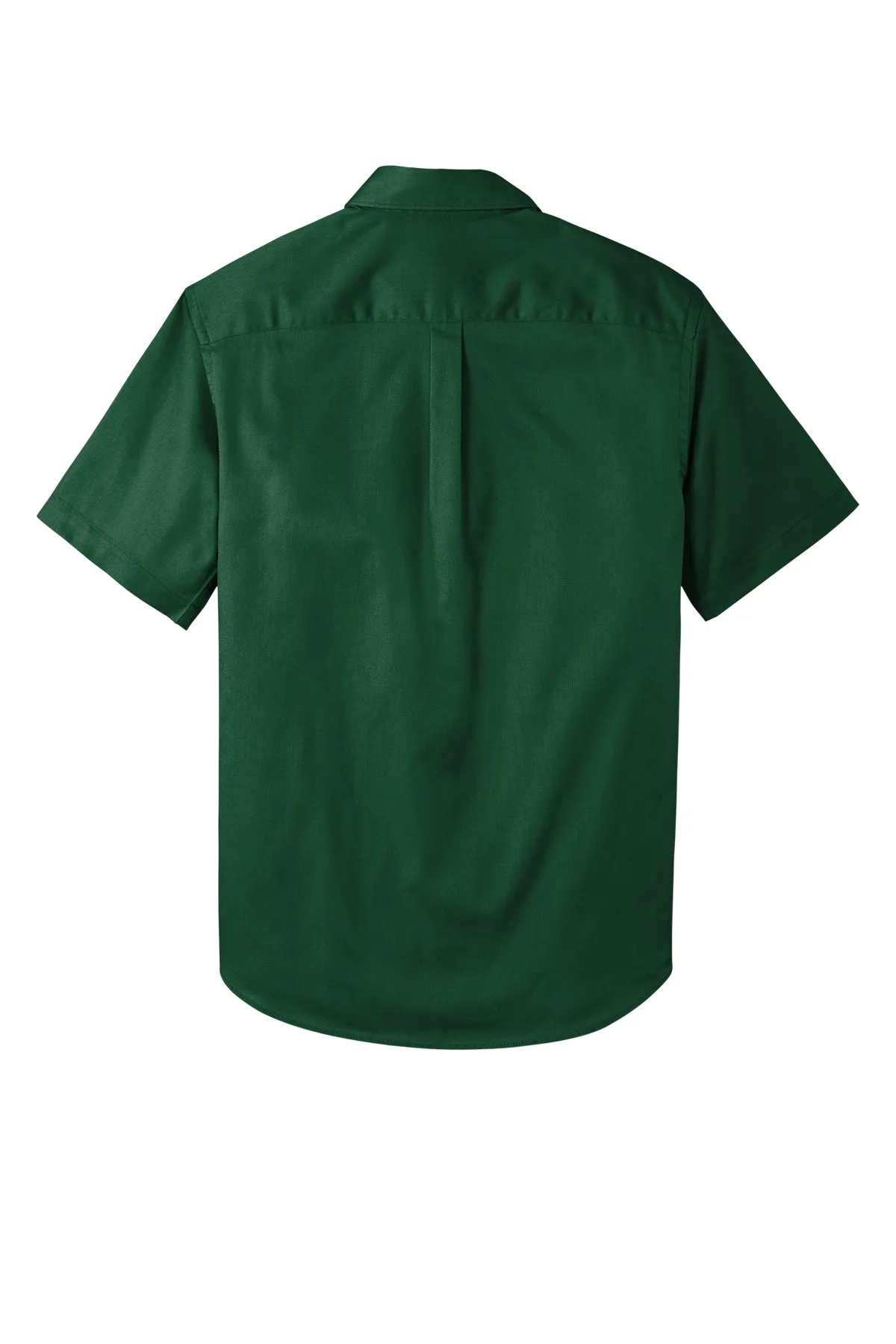 Port Authority® Short Sleeve SuperPro React™ Twill Shirt - Dark Green