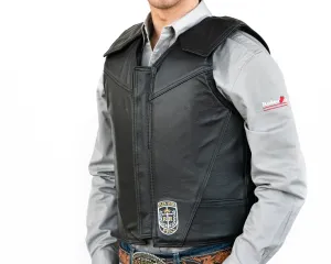 Ride Right Flex Thin Pro Leather Bull Riding Vest