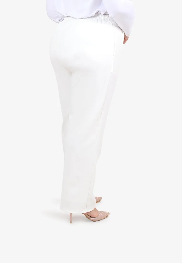 Ronni Demure Straight Leg Pants - White