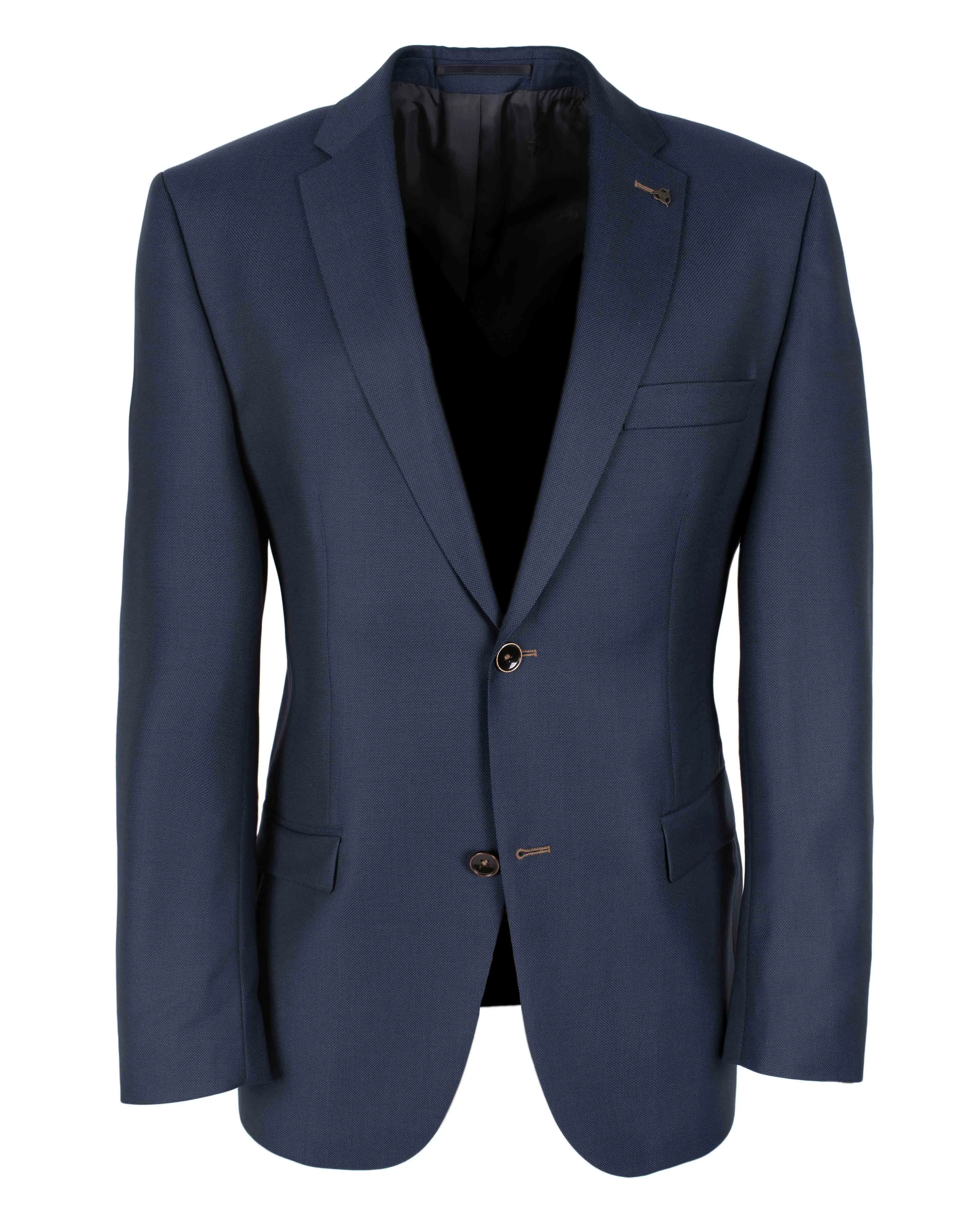 Roy Robson Regular Fit 100% Virgin Wool Suit Jacket - Blue