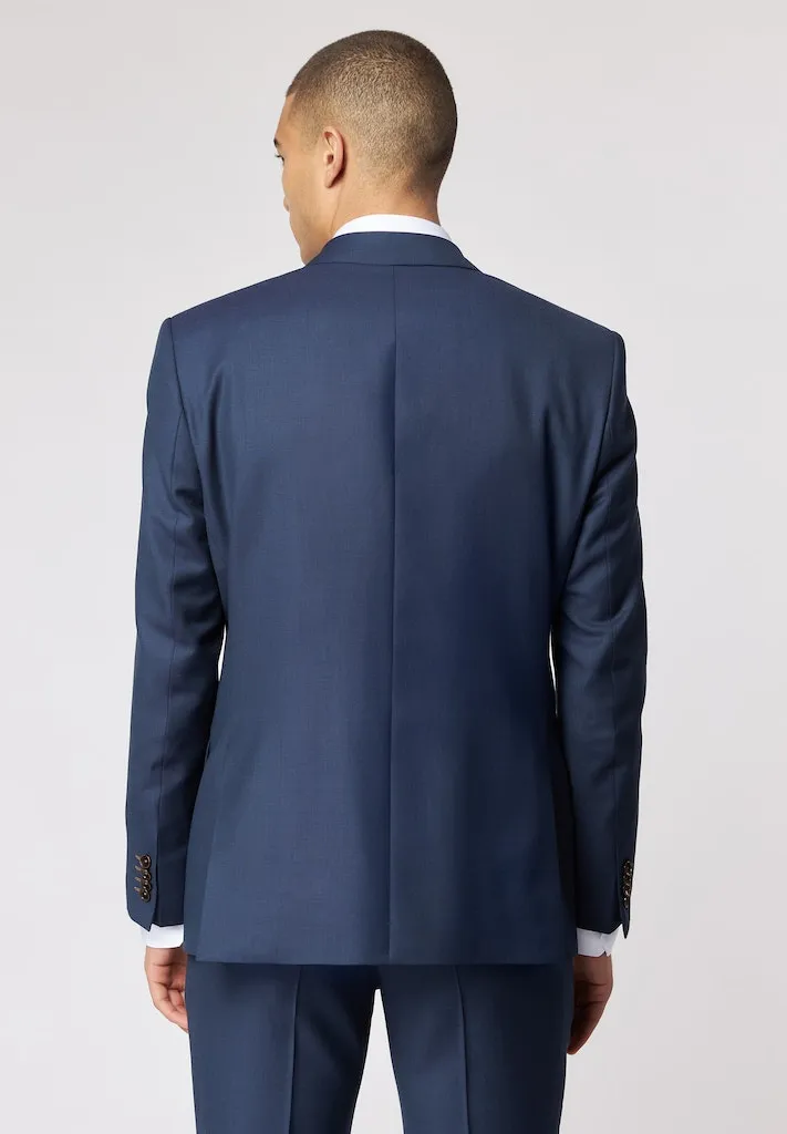 Roy Robson Regular Fit 100% Virgin Wool Suit Jacket - Blue