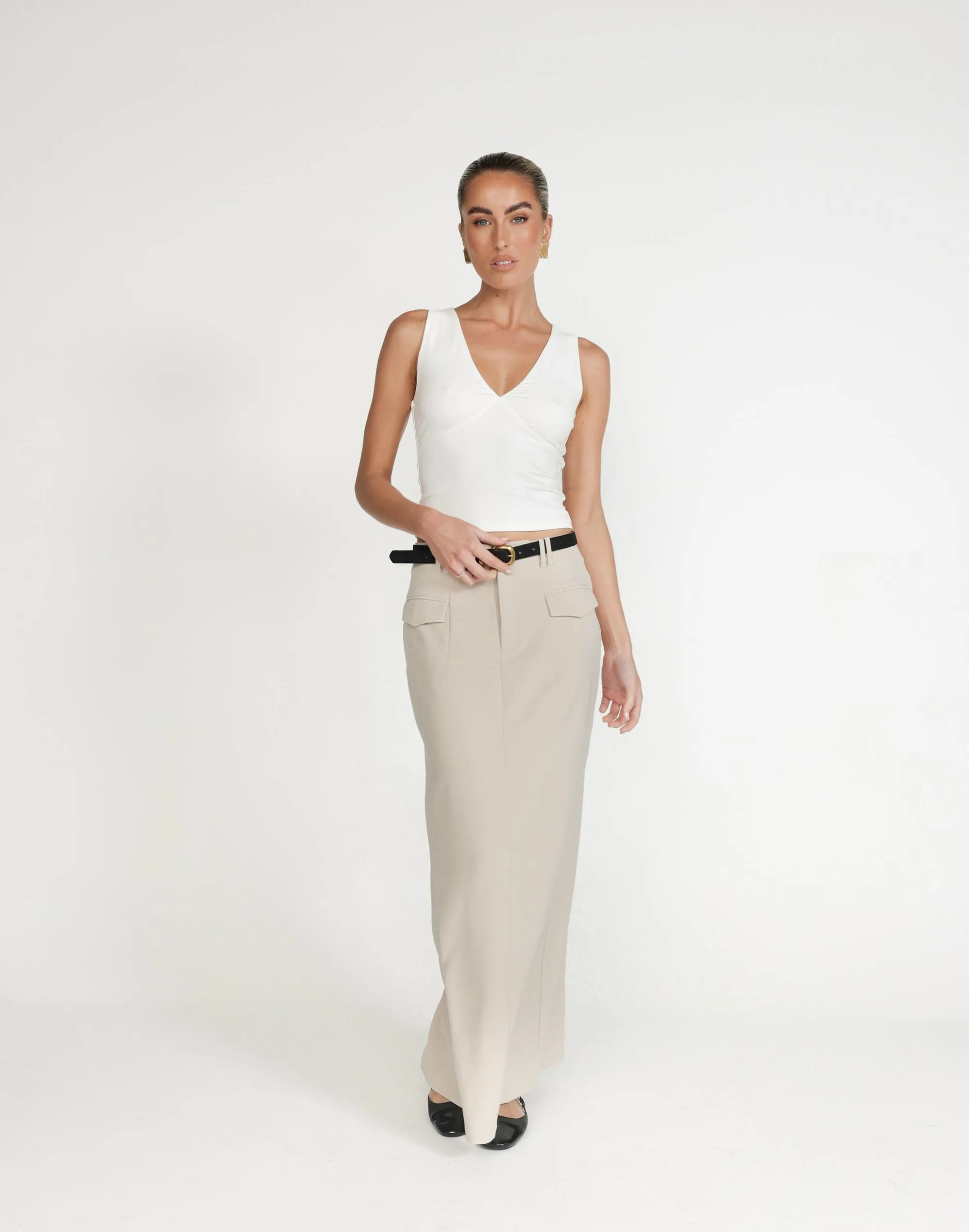 Sherin Maxi Skirt (Oat)