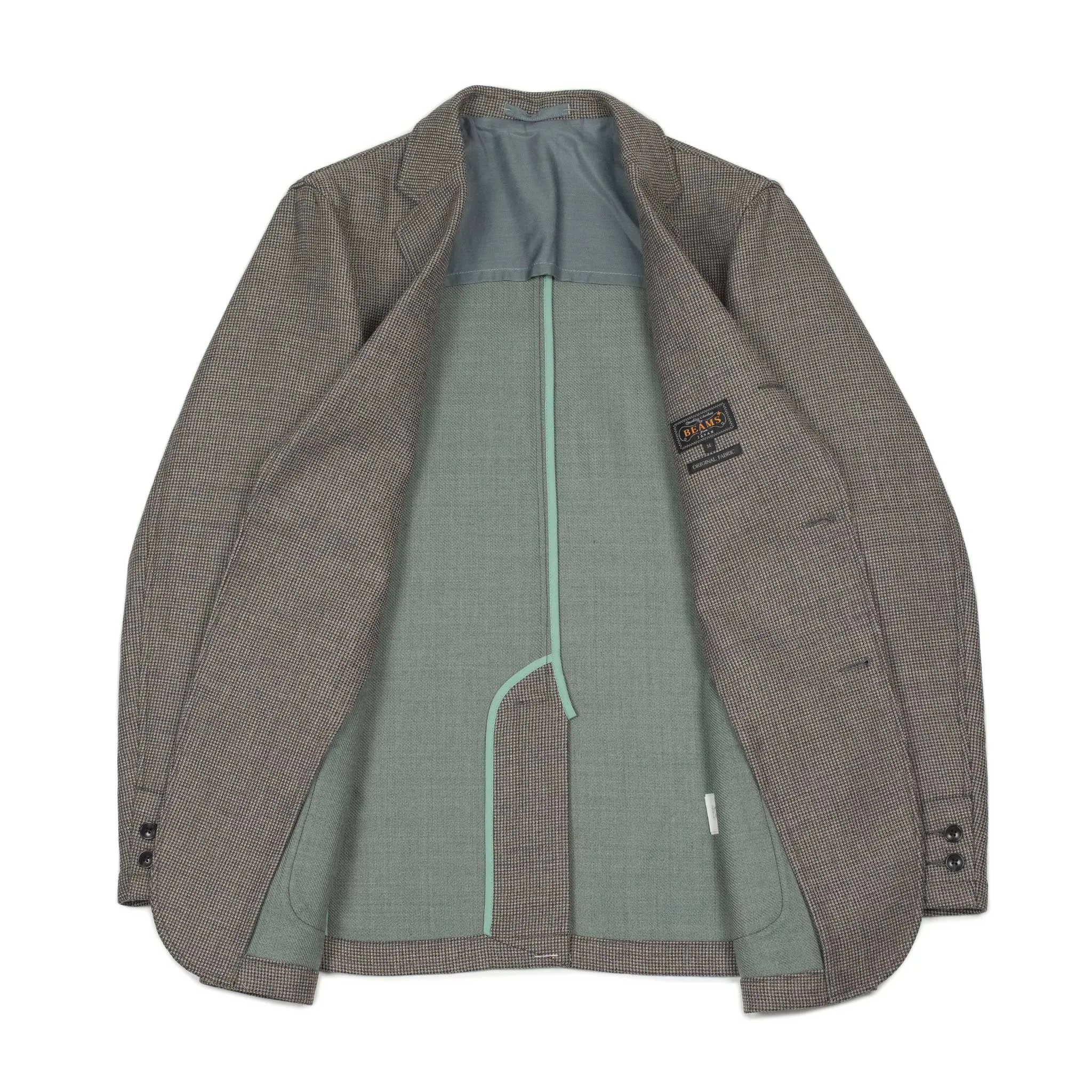 Single-breasted comfort jacket in grey double-cloth twill (separates)