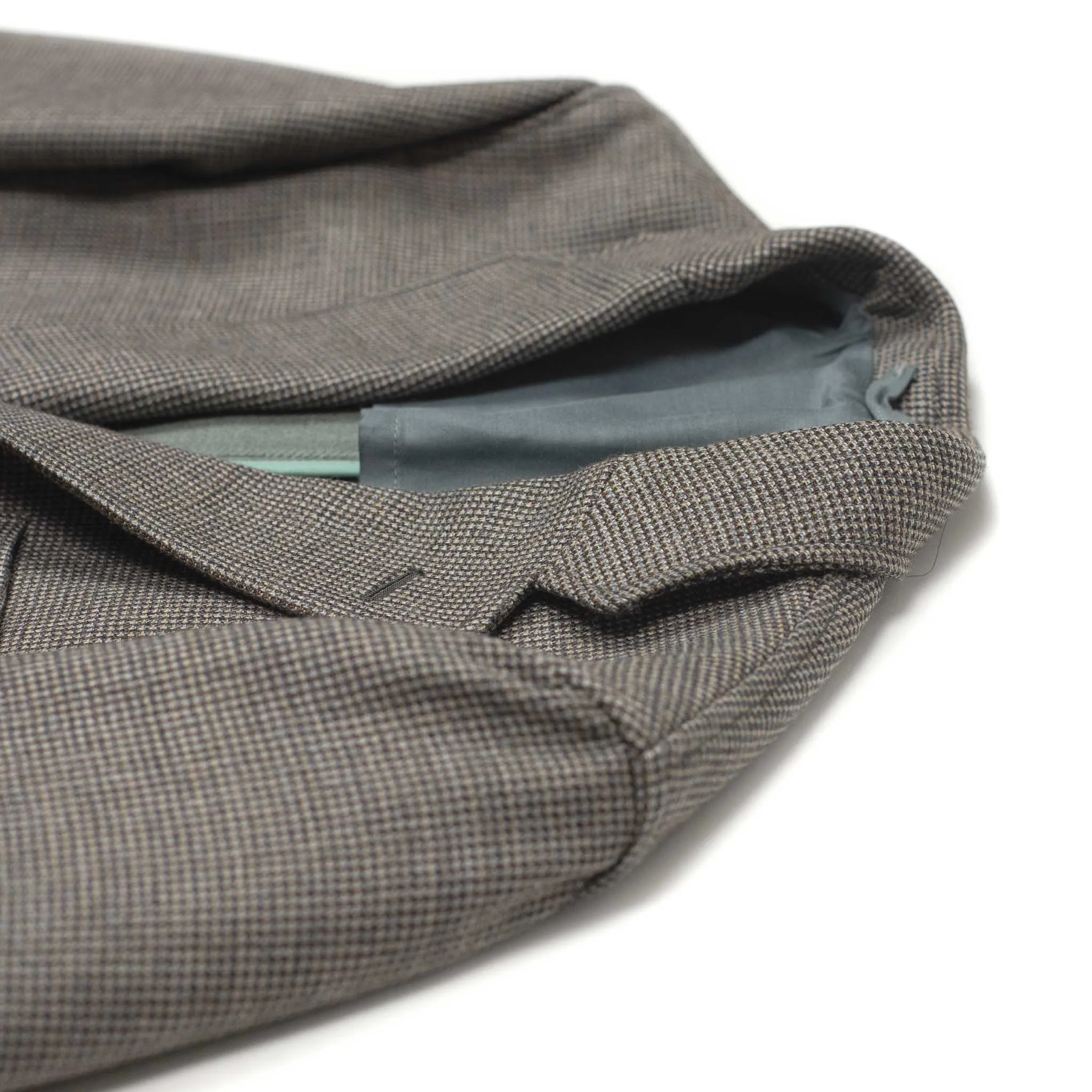 Single-breasted comfort jacket in grey double-cloth twill (separates)