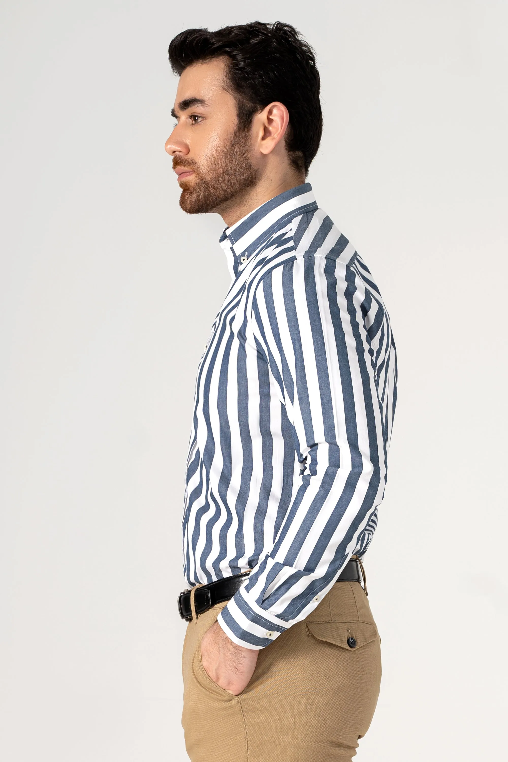 SMART SHIRT BLUE STRIPES