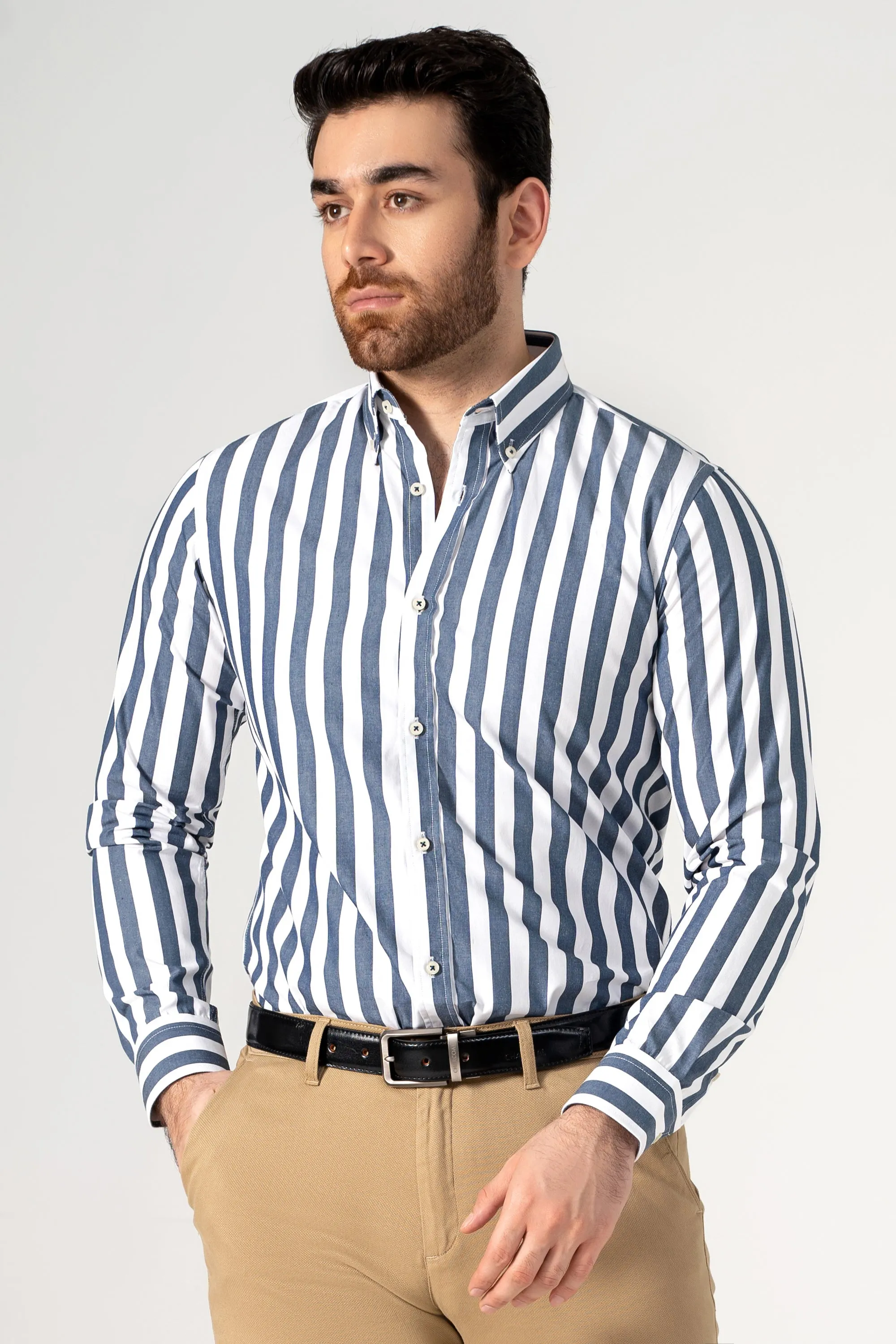 SMART SHIRT BLUE STRIPES