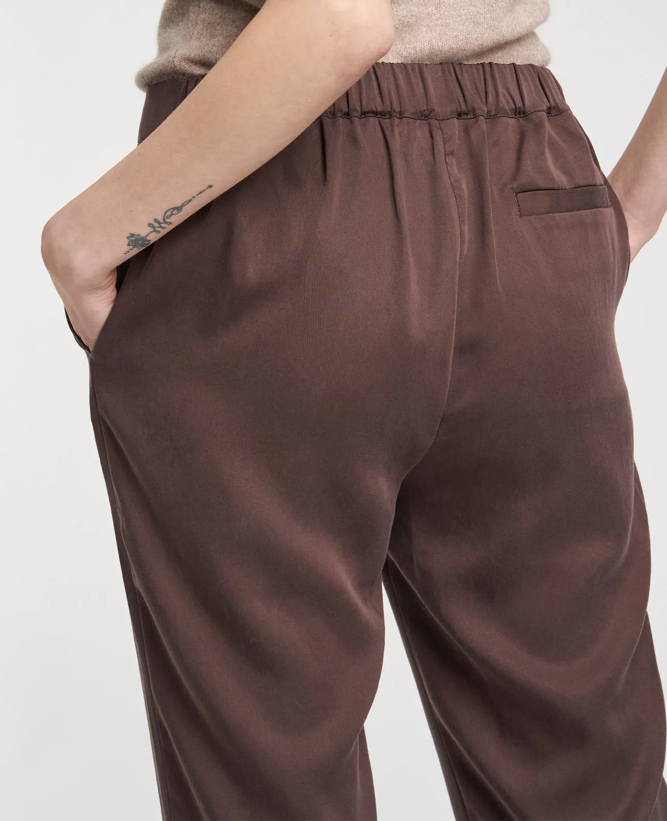 Tencel slouchy pant