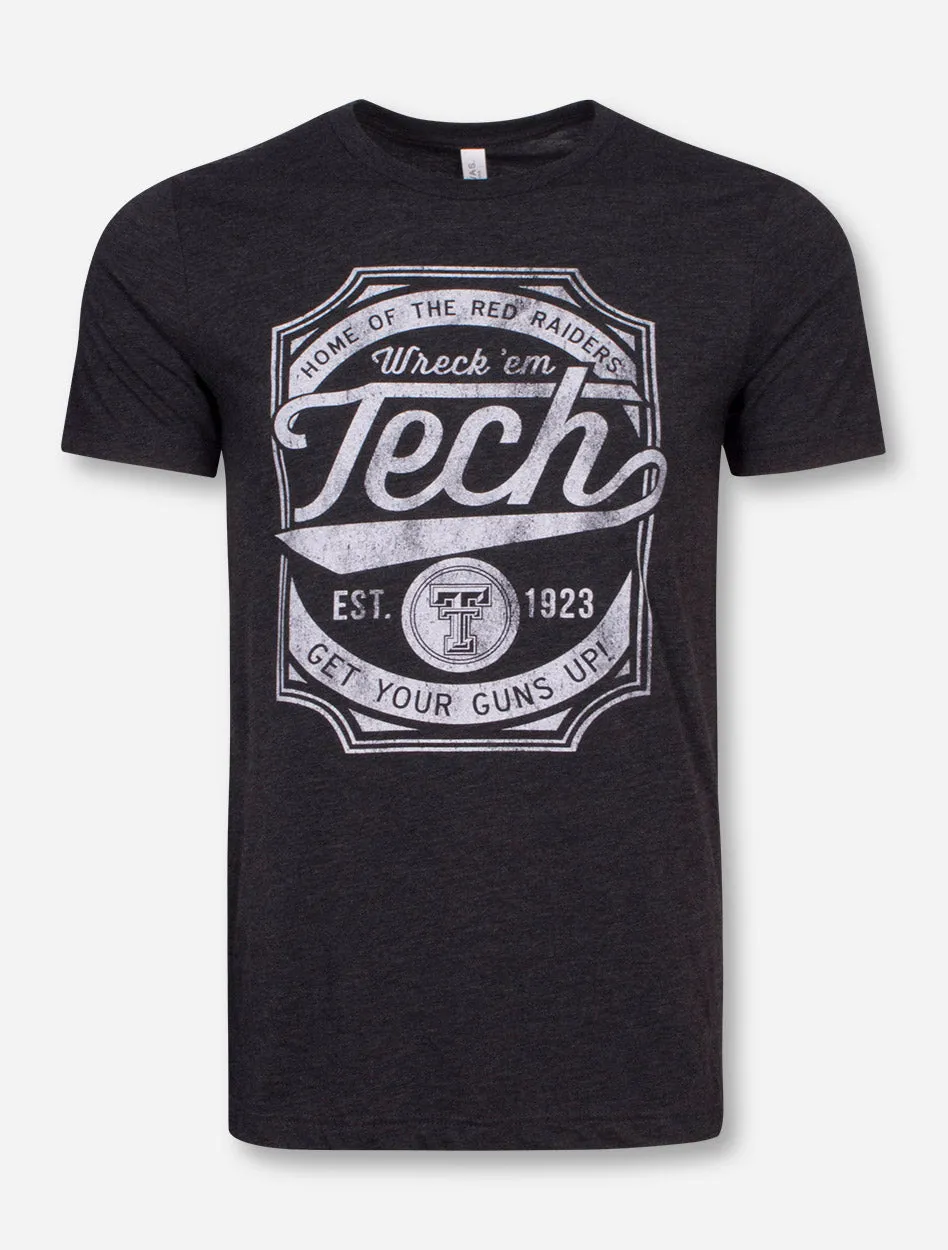 Texas Tech "Skate Deck" Heather Charcoal T-Shirt