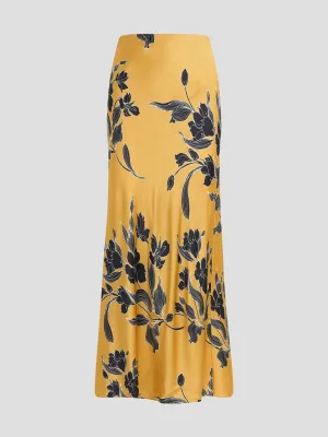 The Favorite Skirt in Yellow Floral