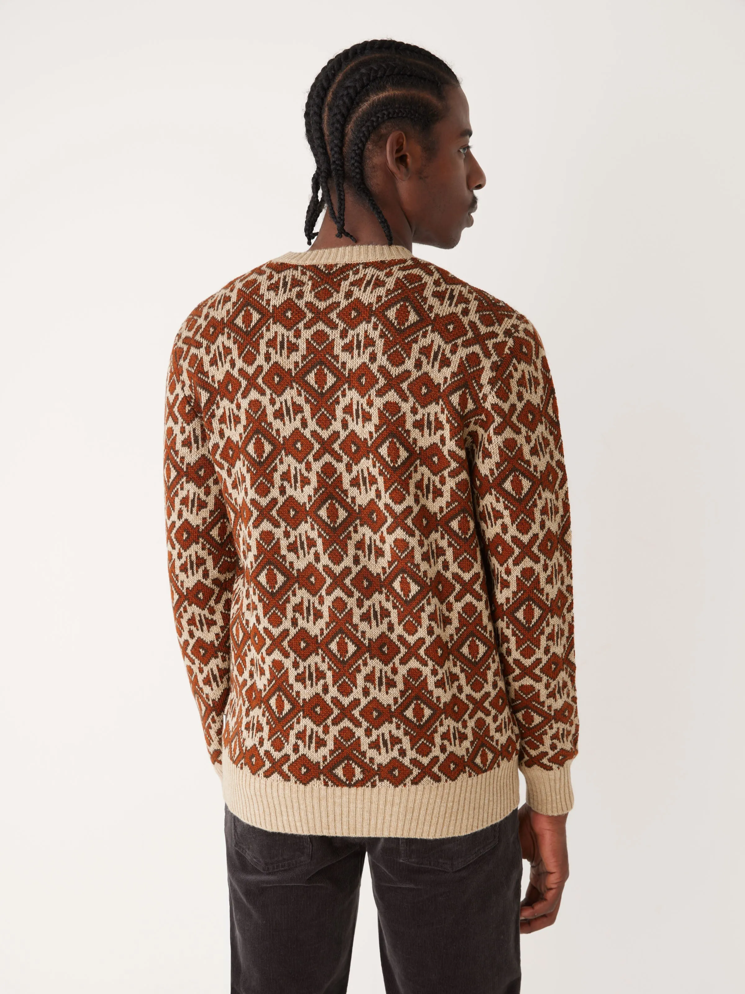 The Jacquard Sweater in Sand