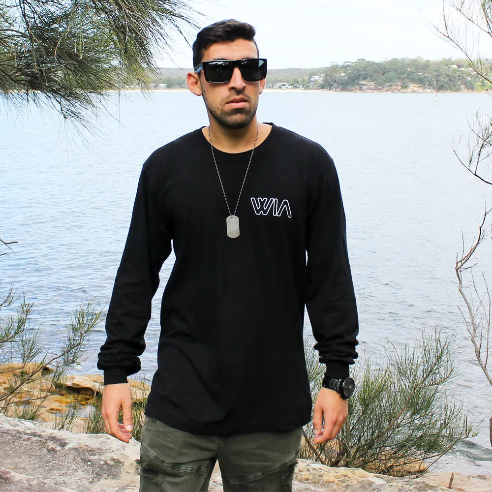 The Static - Long Sleeve T-Shirt Black