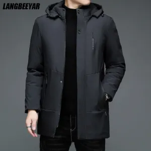 Top Quality Warm Thick Winter New Brand Casual Fashion Mens Parka