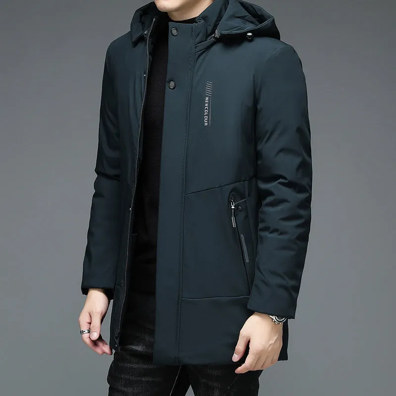 Top Quality Warm Thick Winter New Brand Casual Fashion Mens Parka