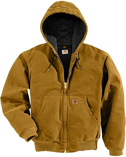 Washed Duck Insulated Active Jacket | Carhartt Brown