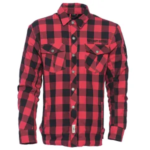 WCC - DOMINATOR KEVLAR RIDING FLANEL SHIRT - RED/BLACK