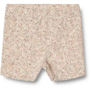 Wheat Cream Flower Meadow Bike Shorts Anne