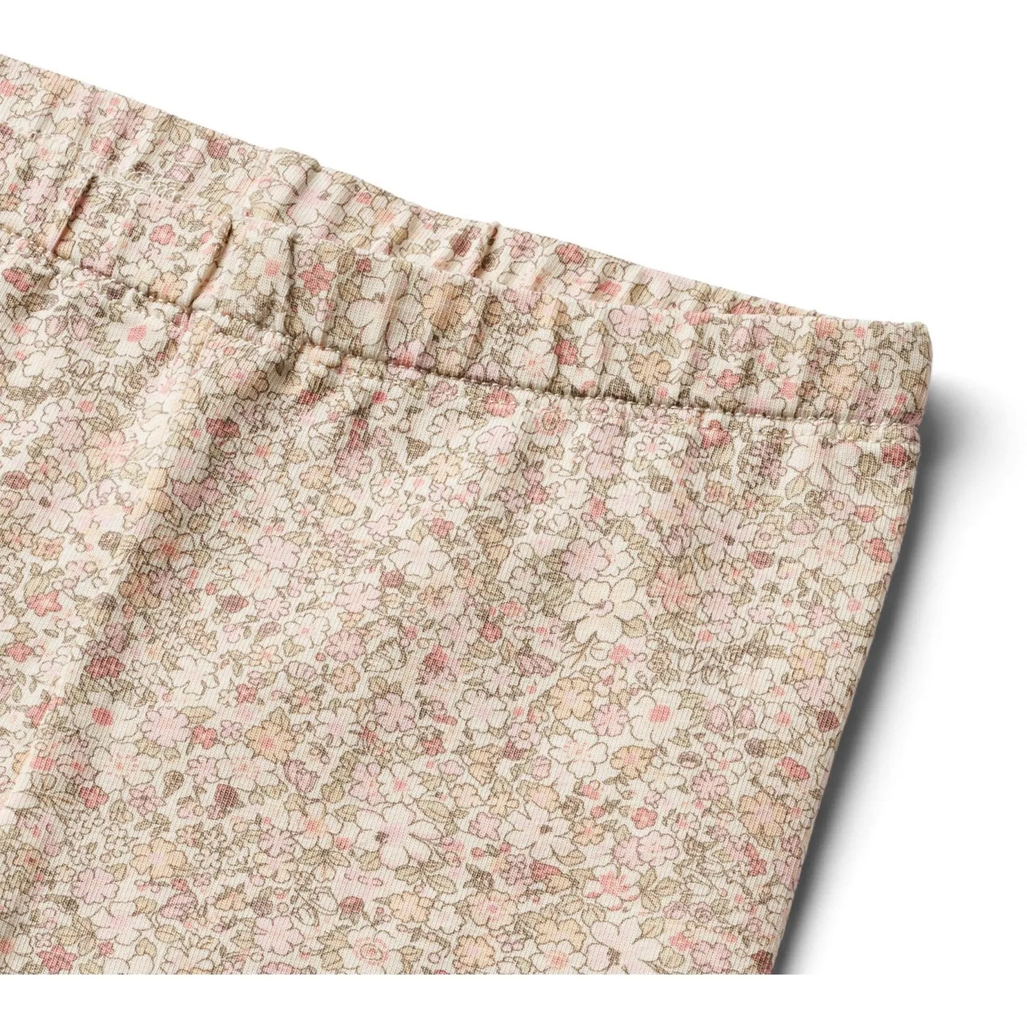 Wheat Cream Flower Meadow Bike Shorts Anne