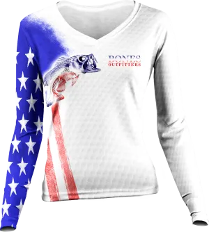 Womens Bass Stars & Stripes Long Sleeve