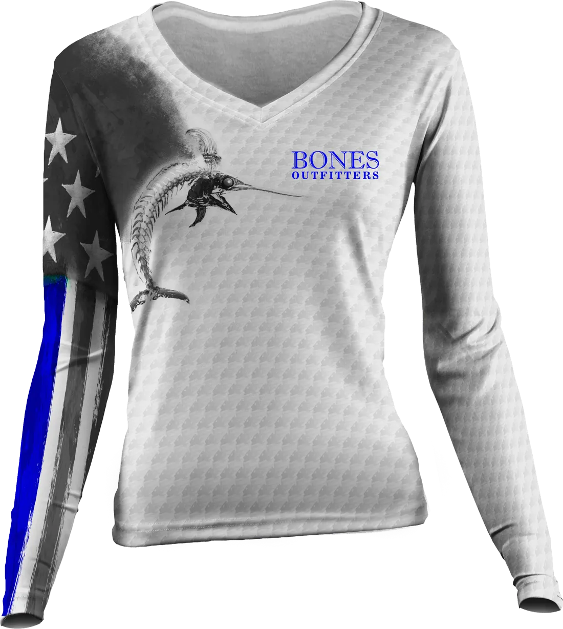 Womens Billfish Stars & Stripes Long Sleeve