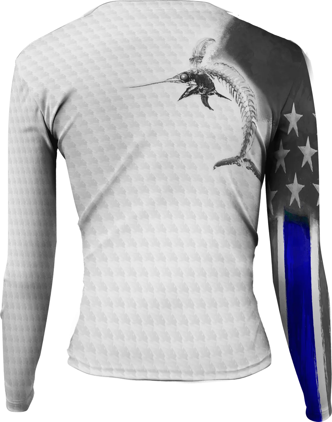 Womens Billfish Stars & Stripes Long Sleeve