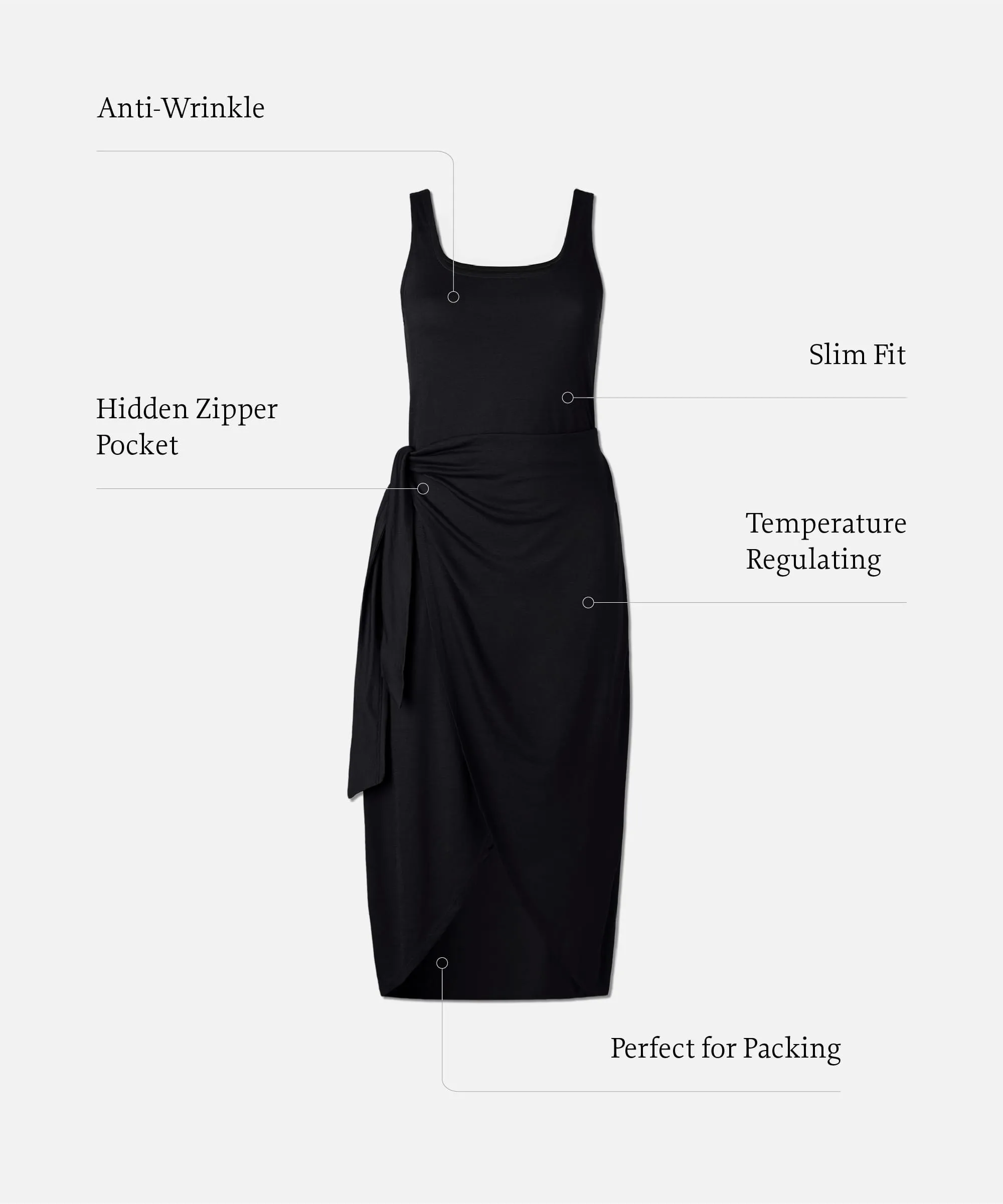 Women's Merino Tie Dress